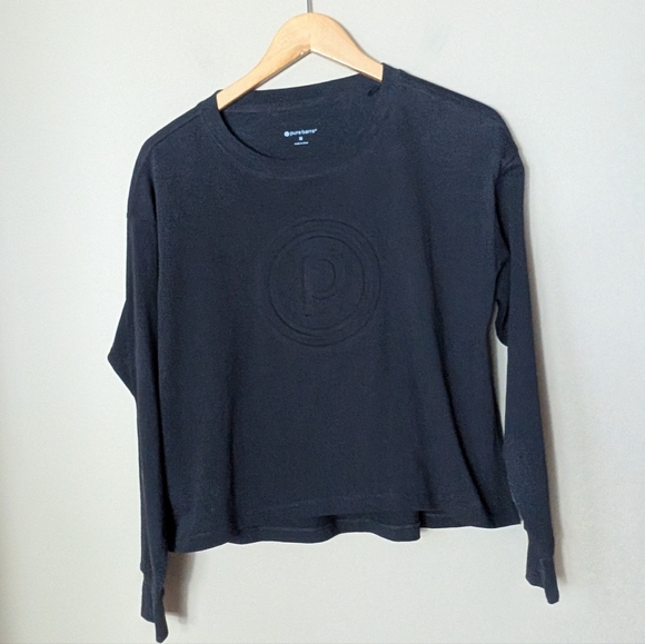 Pure Barre Tops - Pure Barre Black Crew Neck Sweatshirt Size XS